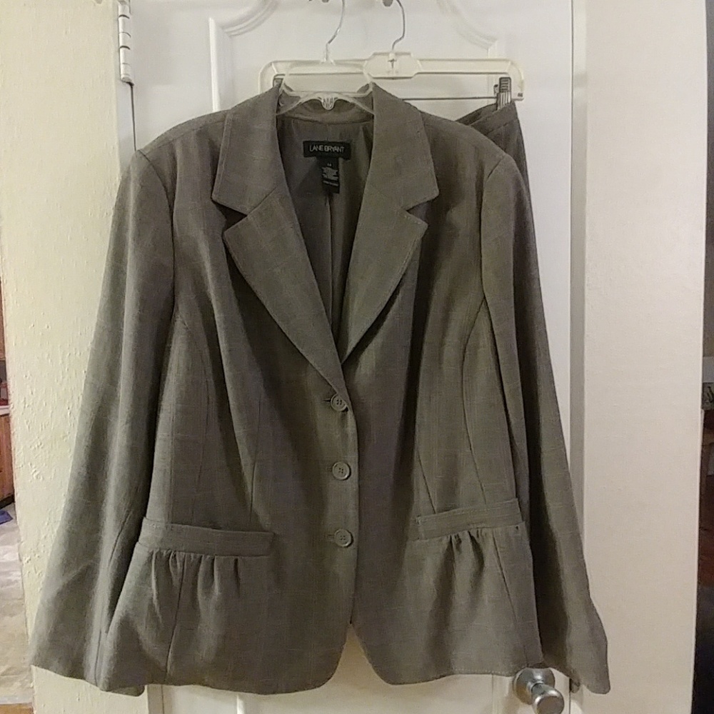 Gray plaid suit